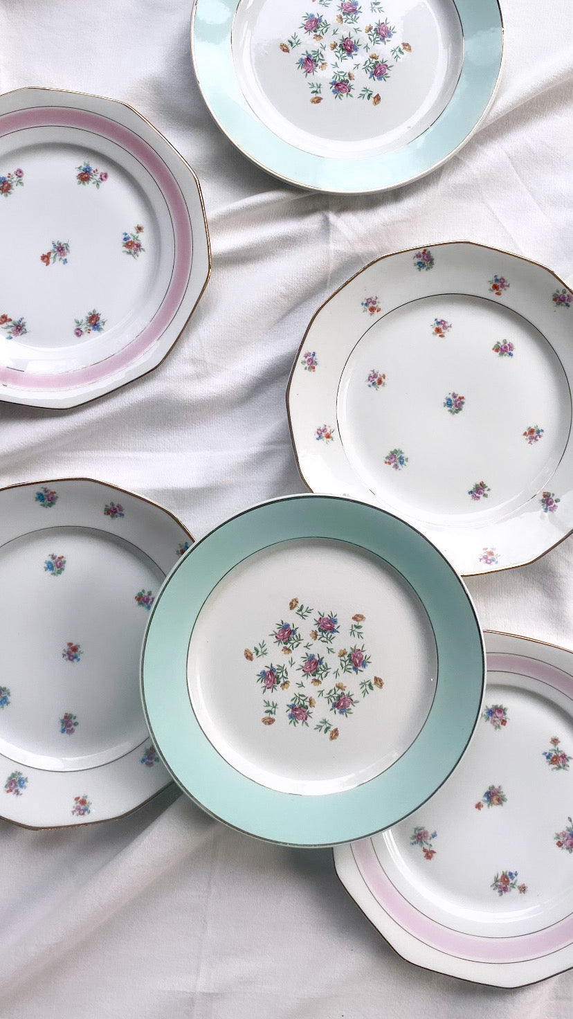 6 ASSIETTES PLATES en Porcelaine de Limoges HAVILAND Torse Modèle 6 ASSIETTES PLATES en Porcelaine de Limoges HAVILAND Torse Modèle