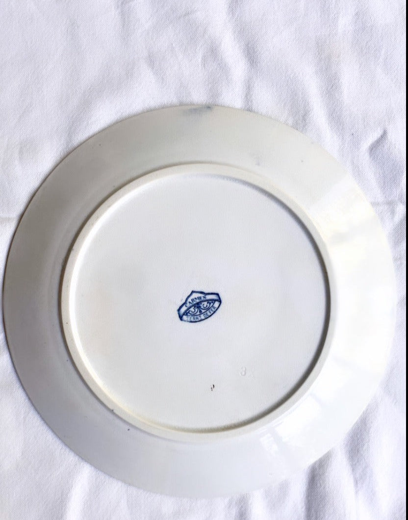 Carmen. French antique Sarreguemines plate in ironstone